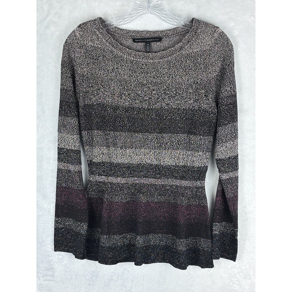 White‎ House Black Market Women's Multicolor Metallic Sweater Size XS
